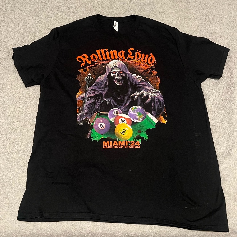 Rolling Loud Black Graphic T-Shirt